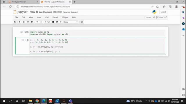✅ How To Perform A Quadratic Fit To Data In Python ? смотреть онлайн