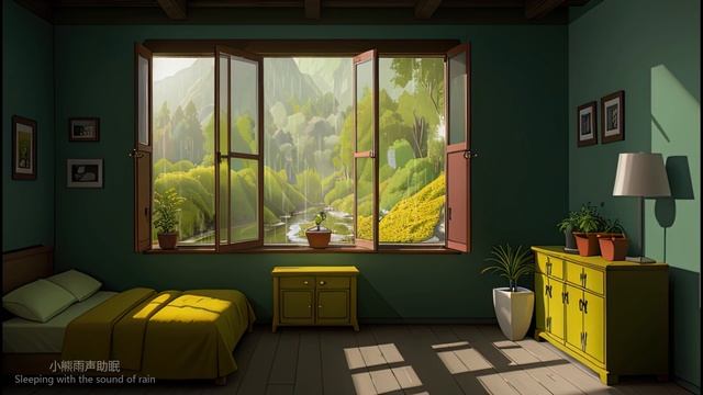 Rainfall Tranquility: Visual Harmony and Calming Sounds for Restful Nights смотреть онлайн