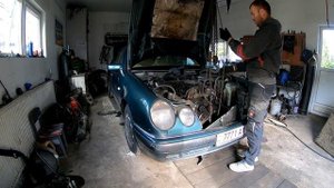 Снятие и разборка двигателя w210 2.3compressor