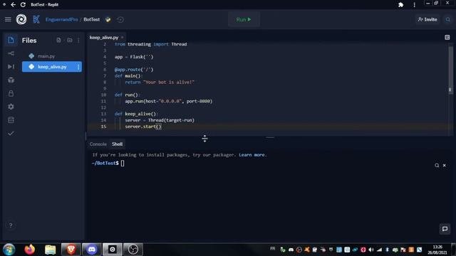Comment Héberger GRATUITEMENT Un Bot DISCORD En PYTHON 24/7 ?