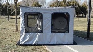 Веерный усиленный тент (маркиза) + палатка