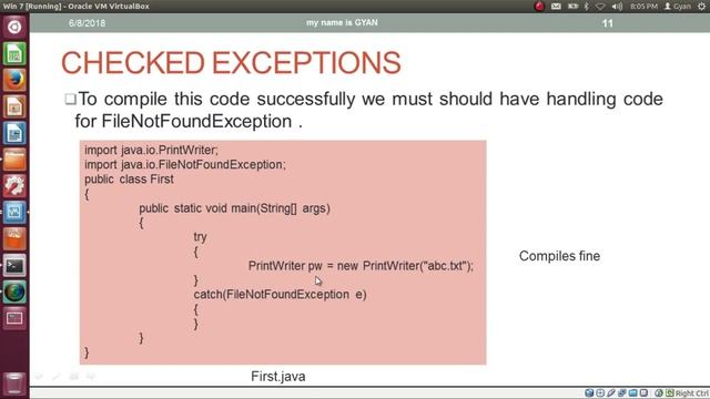 Exception Handling in Java | #9 | Checked Exception in Java | throws Keyword in Java