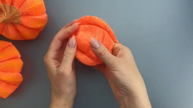 Тыква из бумаги. Декор на Хеллоуин. смотреть онлайн