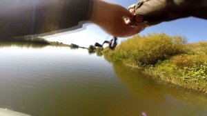 Ультралайт в сентябре  Рыбалка с лодки на реке Мокша