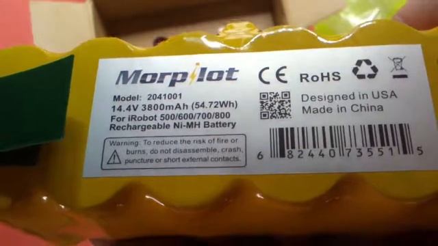 Замена батареи в IRobot Roomba 620. Личный опыт