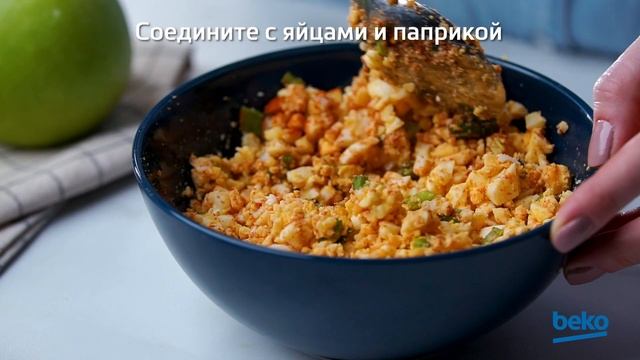 Заварные блины с двумя припеками на индукционной варочной поверхности Beko смотреть онлайн