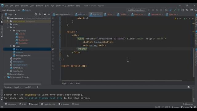 React TypeScript ПОЛНЫЙ КУРС 2021. Props, Events, Router, Hooks, Requests. смотреть онлайн