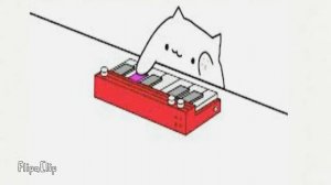 Котик играет на пианино мем ( длиная версия )