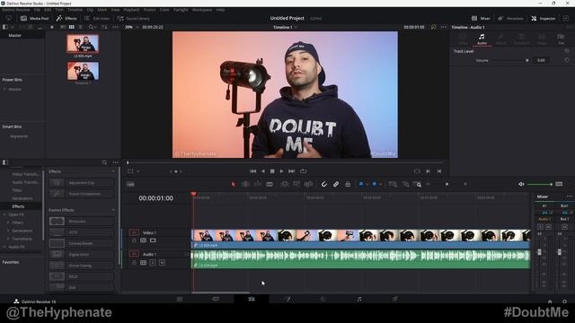 Stereo to Mono in DaVinci Resolve [ Combine Left & Right Sound on Audio Tracks ] Tutorial