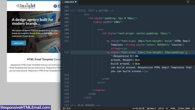 HTML Email Newsletter Template - Responsive HTML Email Tutorial 2023 смотреть онлайн