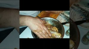 Баранья нога в смокере