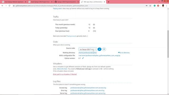 Free 2020 Django Website Hosting in 5 Minutes - Python Anywhere