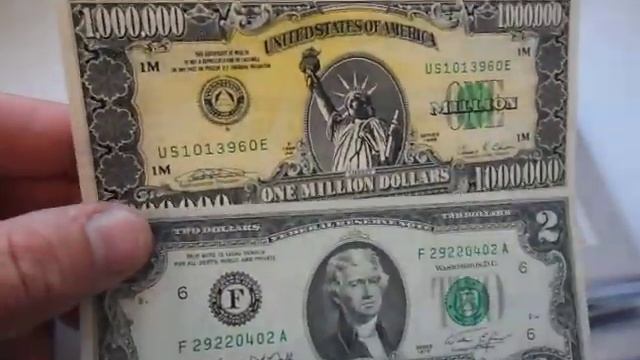 Banknote in 1000000 million US dollars-analysis, comparison. - Банкнота в 1 миллион дол США. #обзор