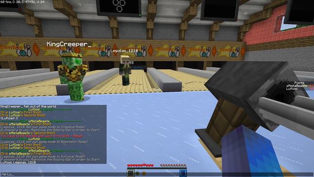 Bowling in Minecraft! Trust us, we're professionals. смотреть онлайн
