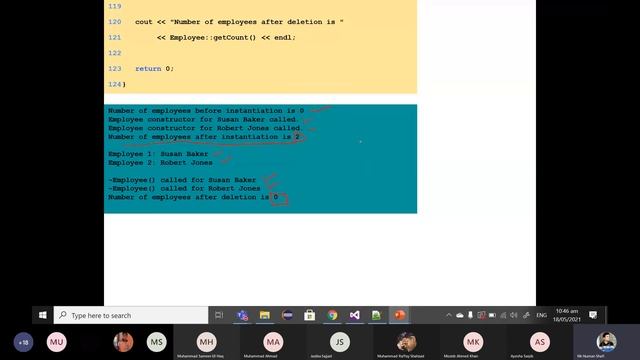 static members, static functions, parameter initializer, constant function, constant object in c++ смотреть онлайн