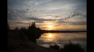 Осенний закат в Подмосковье таймлапс