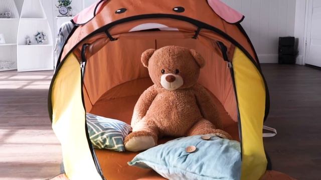Игровой домик - палатка "Берлога Медвежонка"  CT065  (Фея Порядка палатка как собрать)