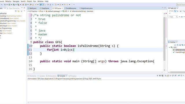 Palindrome String in Java | How to check a string is palindrome in Java