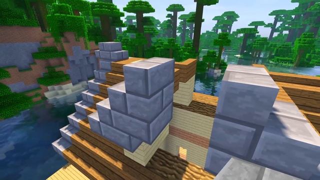 Дом на воде в Майнкрафт - 3 этажа - Как построить? Скачать карту Minecraft смотреть онлайн