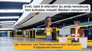 Диалог на тему: Автобусная станция на турецком языке с переводом