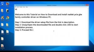 Realtek pcie gbe Family Controller Driver Windows 7/8/8.1/10/XP/Vista  64/32 bit Download| Tutorial