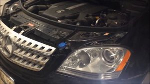 Mercedes W164 Headlight Assembly Removal