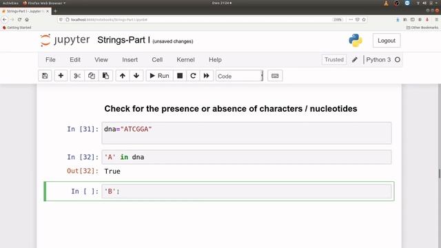 Bioinformatics for beginners | Course | Python programming | sequence manipulation using Strings| 1