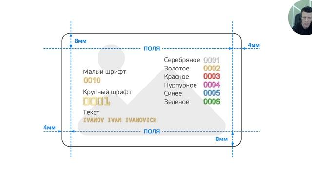 Уточнение по эмбоссу и типированию