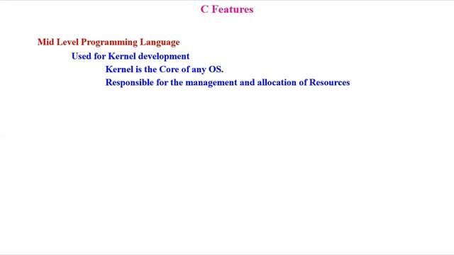 04 C Features | C Programming Introduction | C Programming | C for Beginners | C made easy