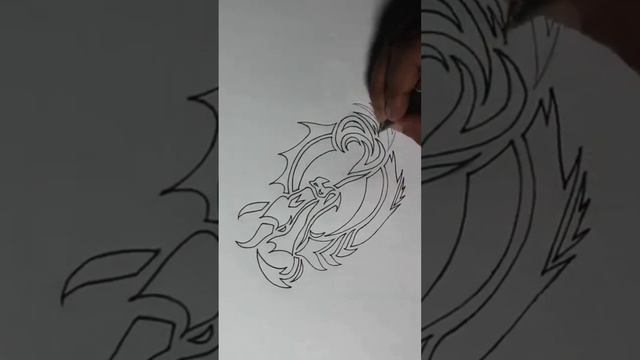 ❤️How to draw a Dragon❤️/ how to draw dragon Easy  #shorts #youtubeshorts  #viral #viralvideo #art