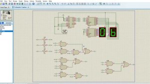 CONTADOR digital 0 15   Proteus 8 Professional   Schematic