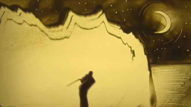 Песочное шоу на свадьбу в Ростове. Художник Георгий Бегма. Рисование песком