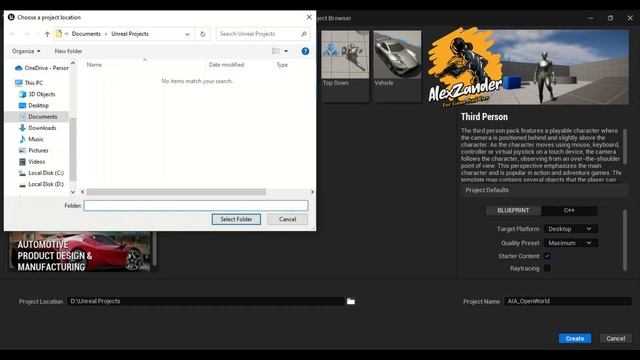 unreal engine 5 | open world tutorial | create project #1