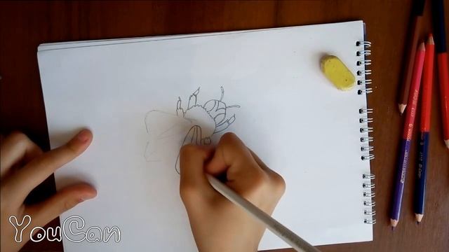 Как нарисовать пчелу. смотреть онлайн