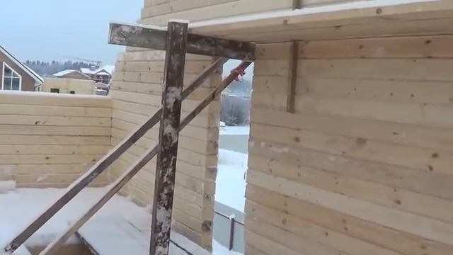 Строительство дома из профилированного бруса 150х150мм смотреть онлайн