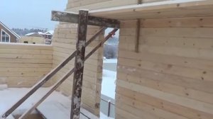 Строительство дома из профилированного бруса 150х150мм