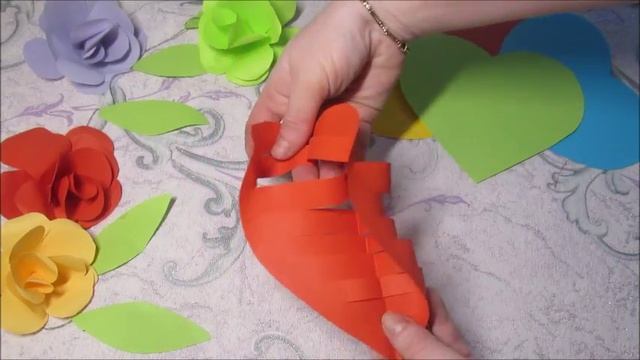 DIY ROOM DECOR \ Декор комнаты на день Влюбленных\ Гирлянда 3D Сердечки