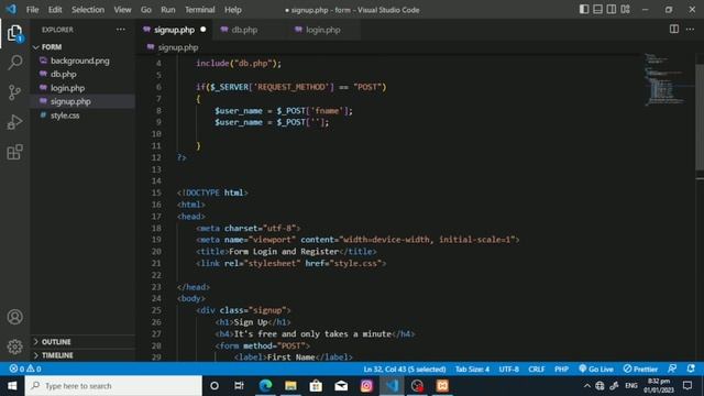 How to connect login/signup to database using php and mysql смотреть онлайн