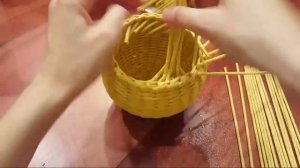 Плетение яблока-шкатулки из бумажной лозы! Запись трансляции!