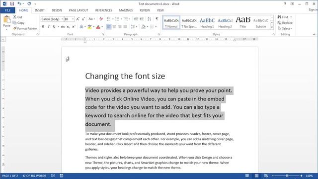 Using Keyboard Shortcuts to Change Font Size in Word and PowerPoint смотреть онлайн