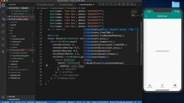 Flutter Tutorial Series | Bottom Navigation Bar Contents part 2/2 | GridView