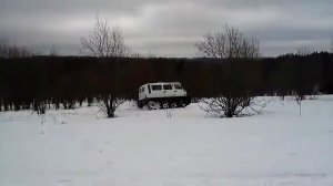 Снегоболотоход Узола ЗВМ-24112П по мокрому снегу