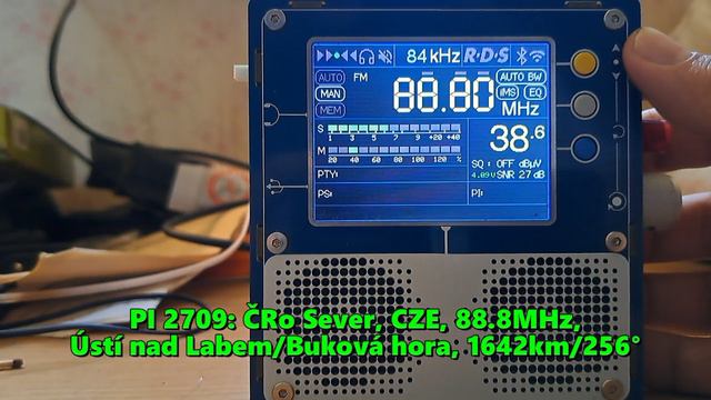 08.07.2024 12:48UTC, [Es], ČRo Sever, Чехия, 88.8МГц, 1642км