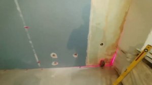 Монтаж, приклеивание гипсокартона на СВП под лазер