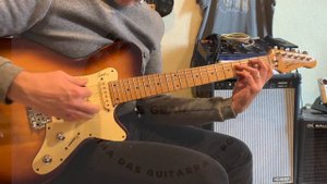 Godin SD 24 electric guitar in Sunburst plain top, HSS pickups all original GC