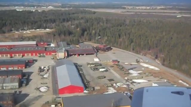 Landing in Gardermoen airport (Oslo, Norway) смотреть онлайн