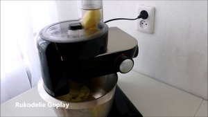 Шинковка картошки на кухонном комбайне Бош