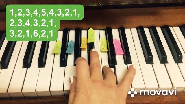 Урок пианино по цифрам смотреть онлайн