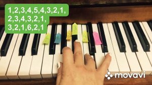 Урок пианино по цифрам