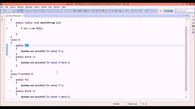 Java Object Creation of Super Class using Sub class Object using Super Keyword Part-2 смотреть онлайн